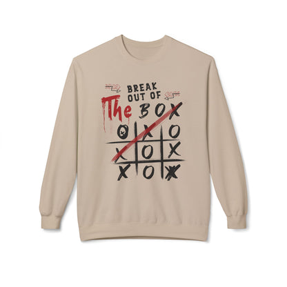 Women's "Break Out Of The Box" Midweight Softstyle Fleece Crewneck Sweatshirt