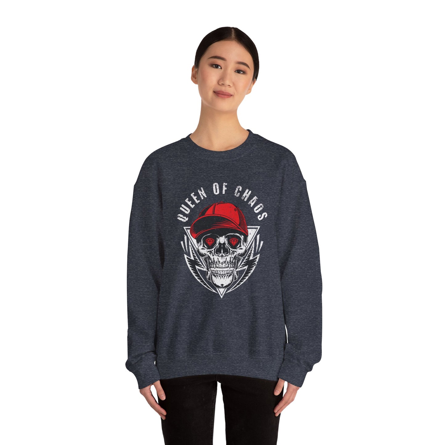 Women's "Queen of Chaos" Crewneck Sweatshirt