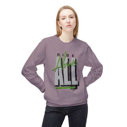 Men's "Rise Above All" Midweight Softstyle Fleece Crewneck Sweatshirt