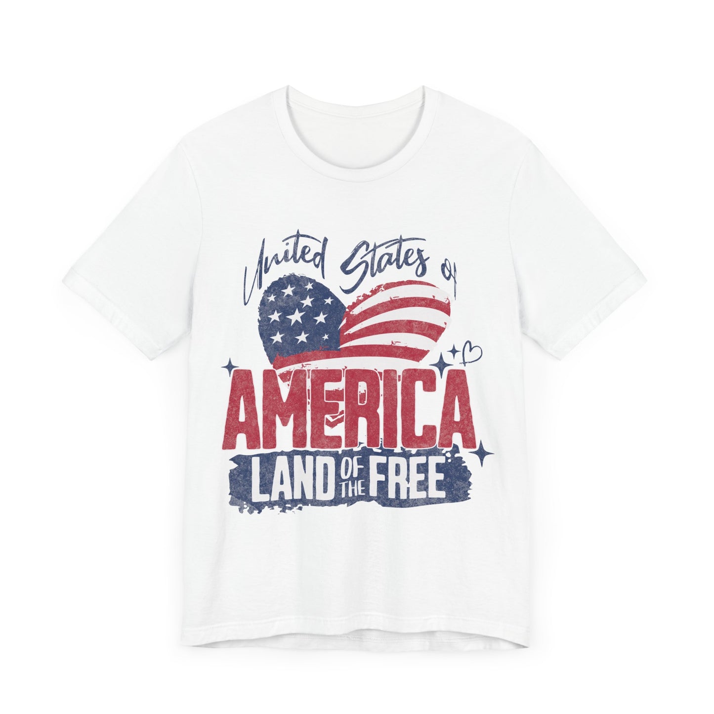 Men's "USA Land of the Free" Jersey Short Sleeve Tee