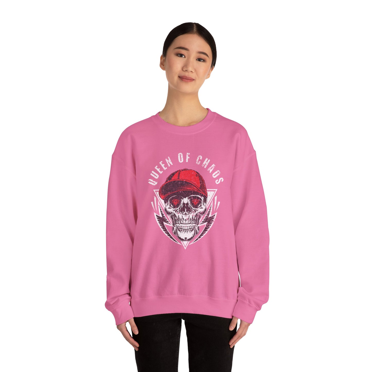 Women's "Queen of Chaos" Crewneck Sweatshirt