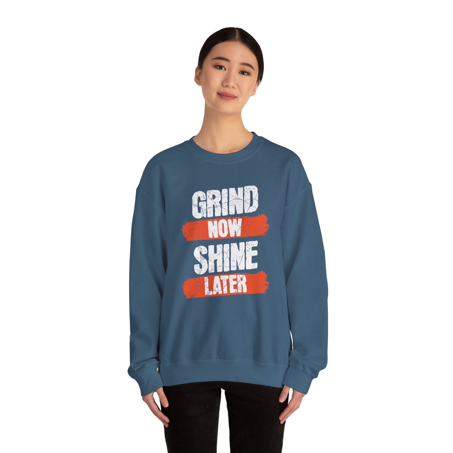 Women's "Grind Now, Shine Later" Crewneck Sweatshirt