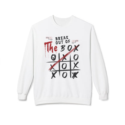 Women's "Break Out Of The Box" Midweight Softstyle Fleece Crewneck Sweatshirt