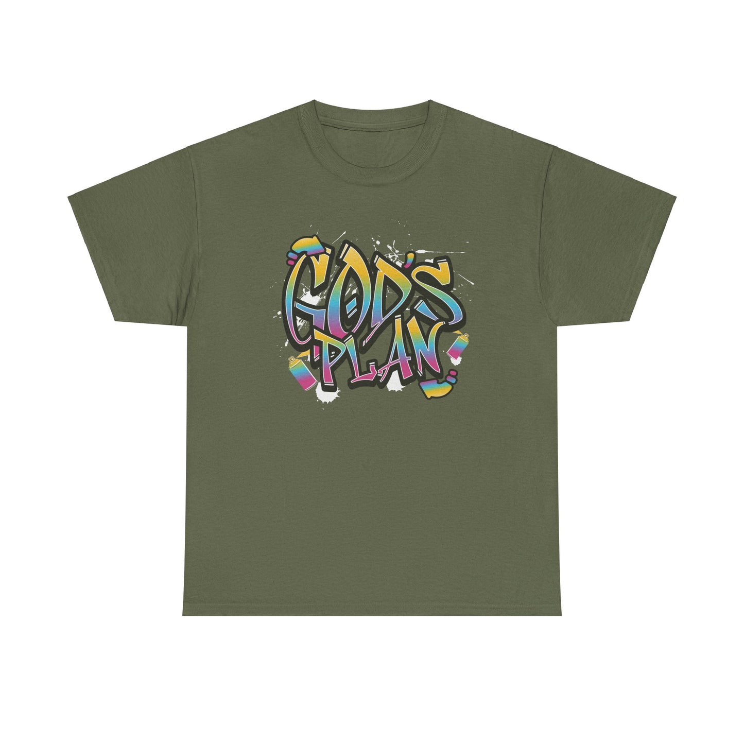 Men's "God's Plan" Heavy Cotton Tee