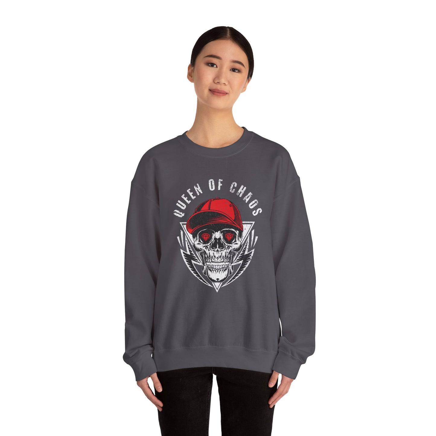 Women's "Queen of Chaos" Crewneck Sweatshirt