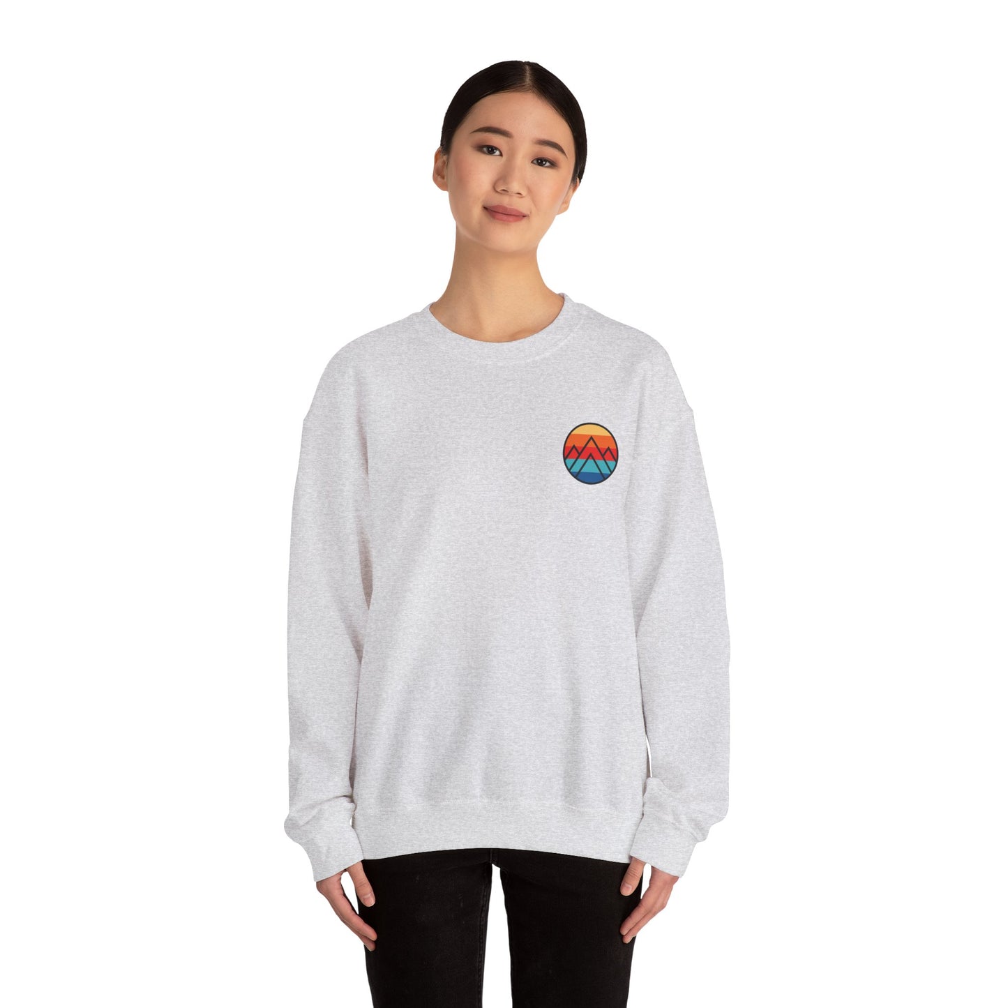 Women's "Minimalistic Mountains" Crewneck Sweatshirt