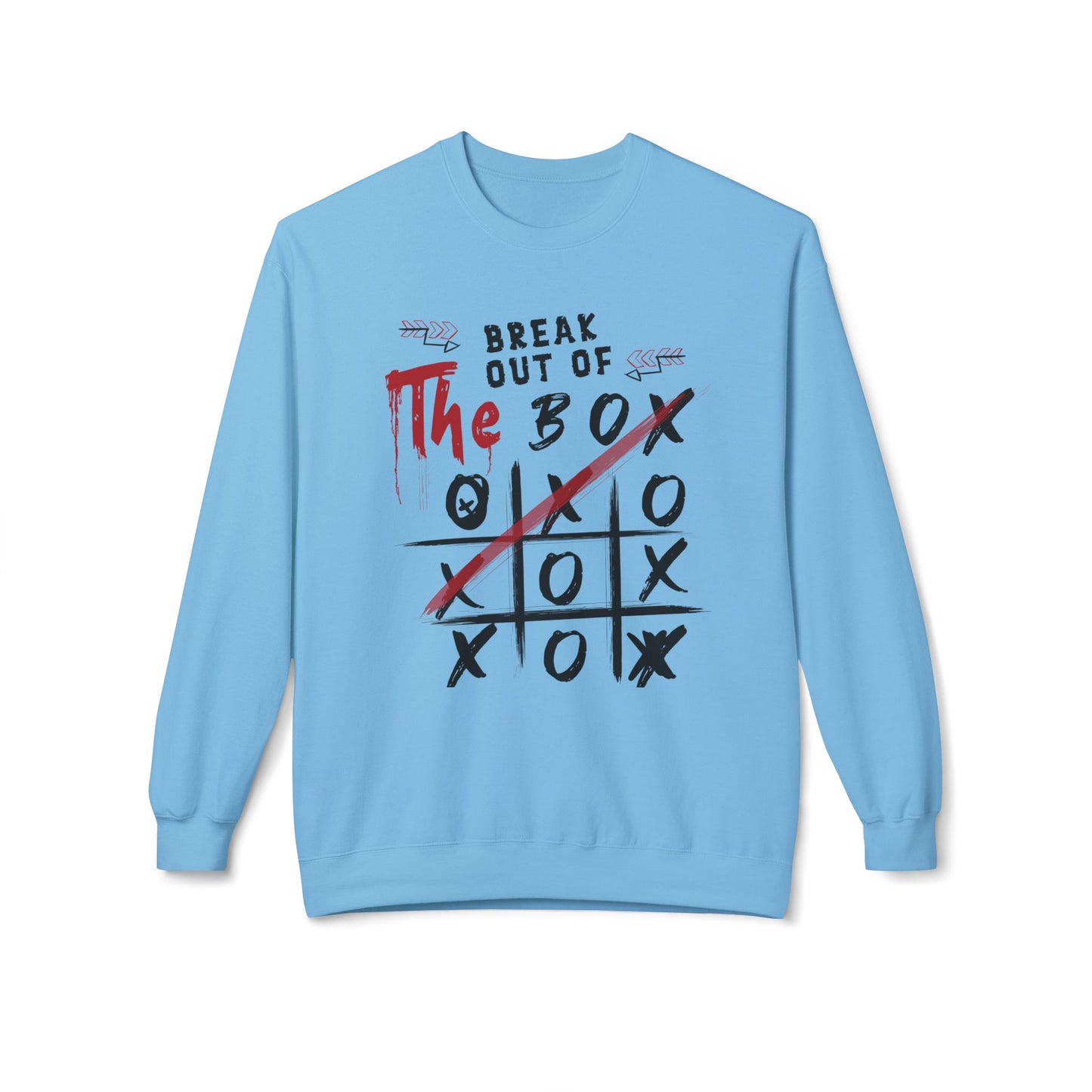 Women's "Break Out Of The Box" Midweight Softstyle Fleece Crewneck Sweatshirt