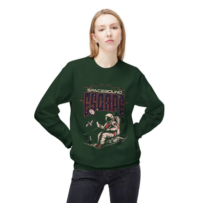 Women's "Spacebound Escape" Midweight Softstyle Fleece Crewneck Sweatshirt