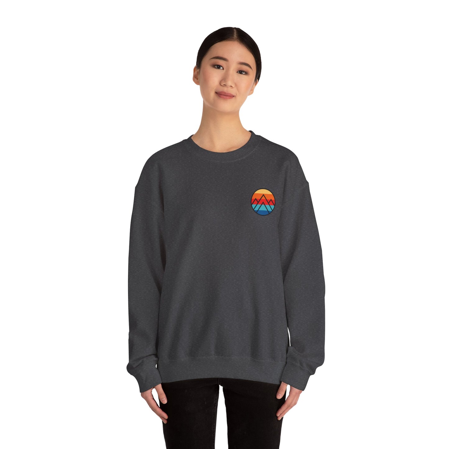 Women's "Minimalistic Mountains" Crewneck Sweatshirt