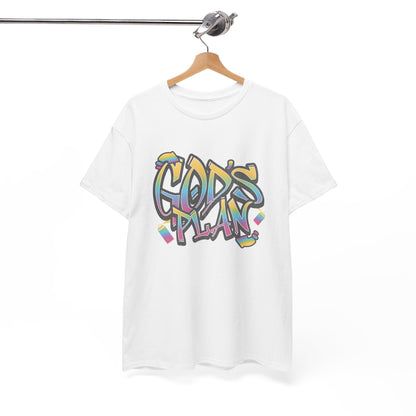 Men's "God's Plan" Heavy Cotton Tee